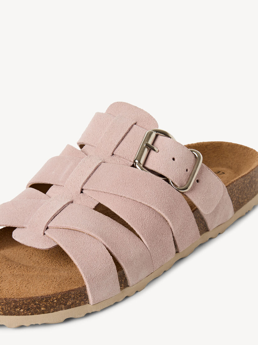 Leren Slipper - roze, LIGHT ROSE, hi-res