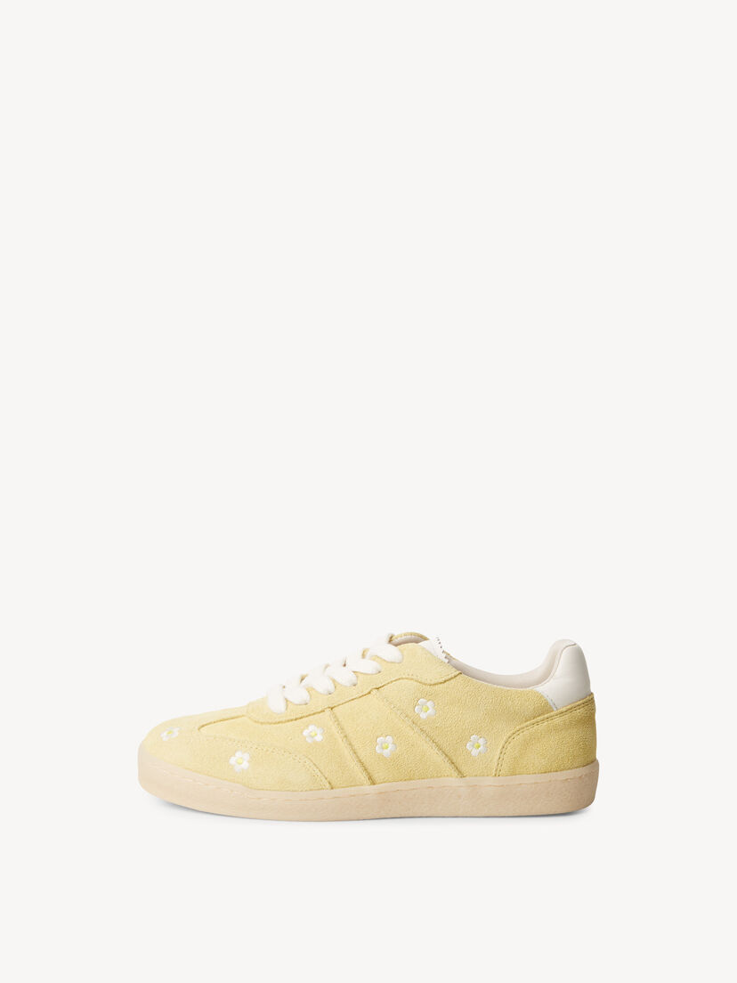 Leren Sneaker - geel, SOFT LEMON, hi-res