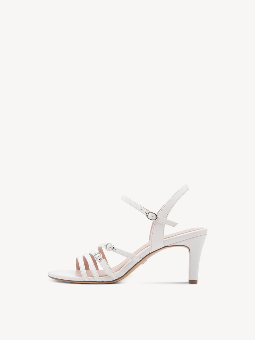 Leren Sandaaltje - wit, WHITE, hi-res