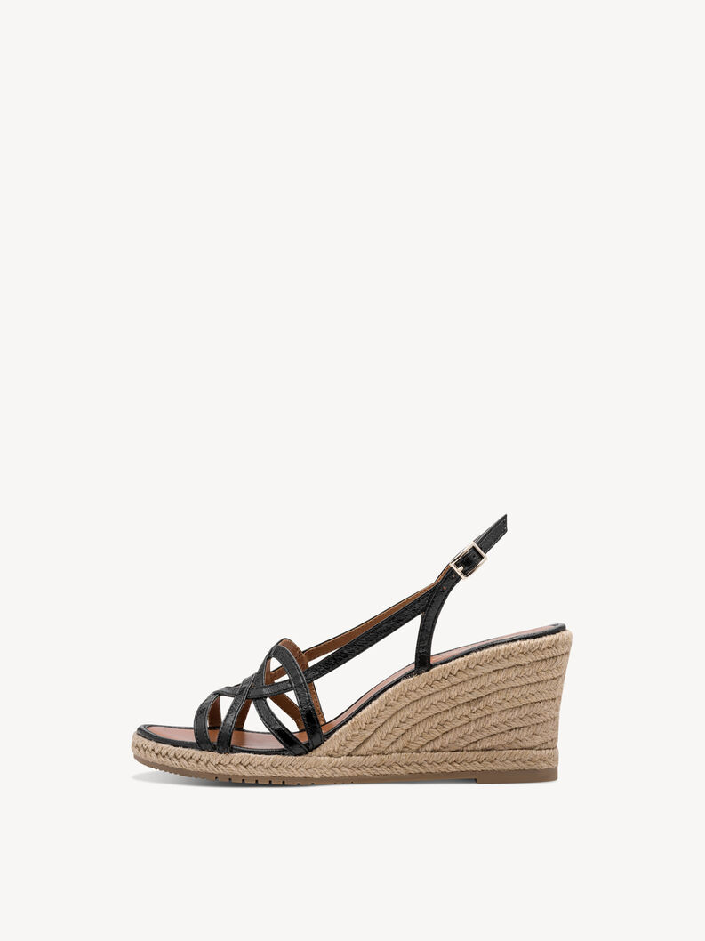 Sandale &agrave; talon - noir, BLACK, hi-res