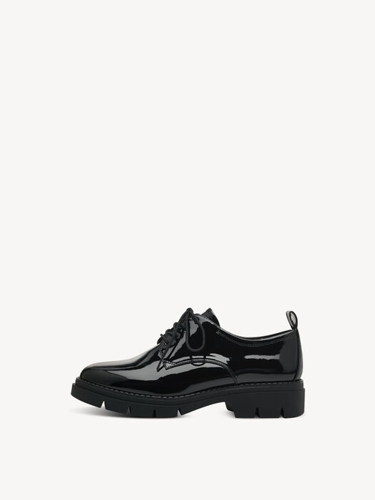 Lage schoen, BLACK PATENT, hi-res