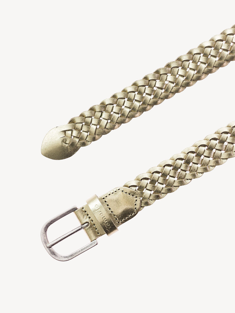 Ceinture en cuir - dor&eacute;, or, hi-res