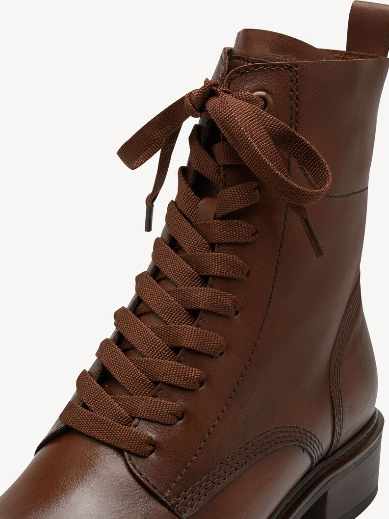 Lederstiefelette - braun, COGNAC LEATHER, hi-res