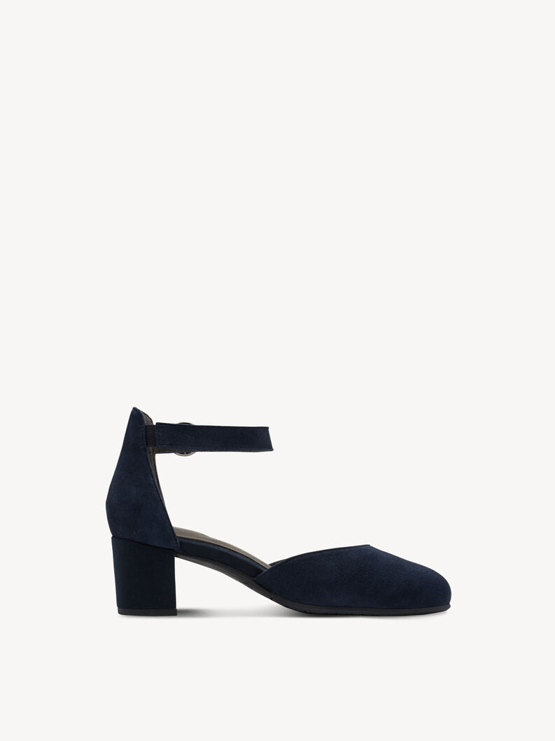 Lederpumps - blau, NAVY, hi-res