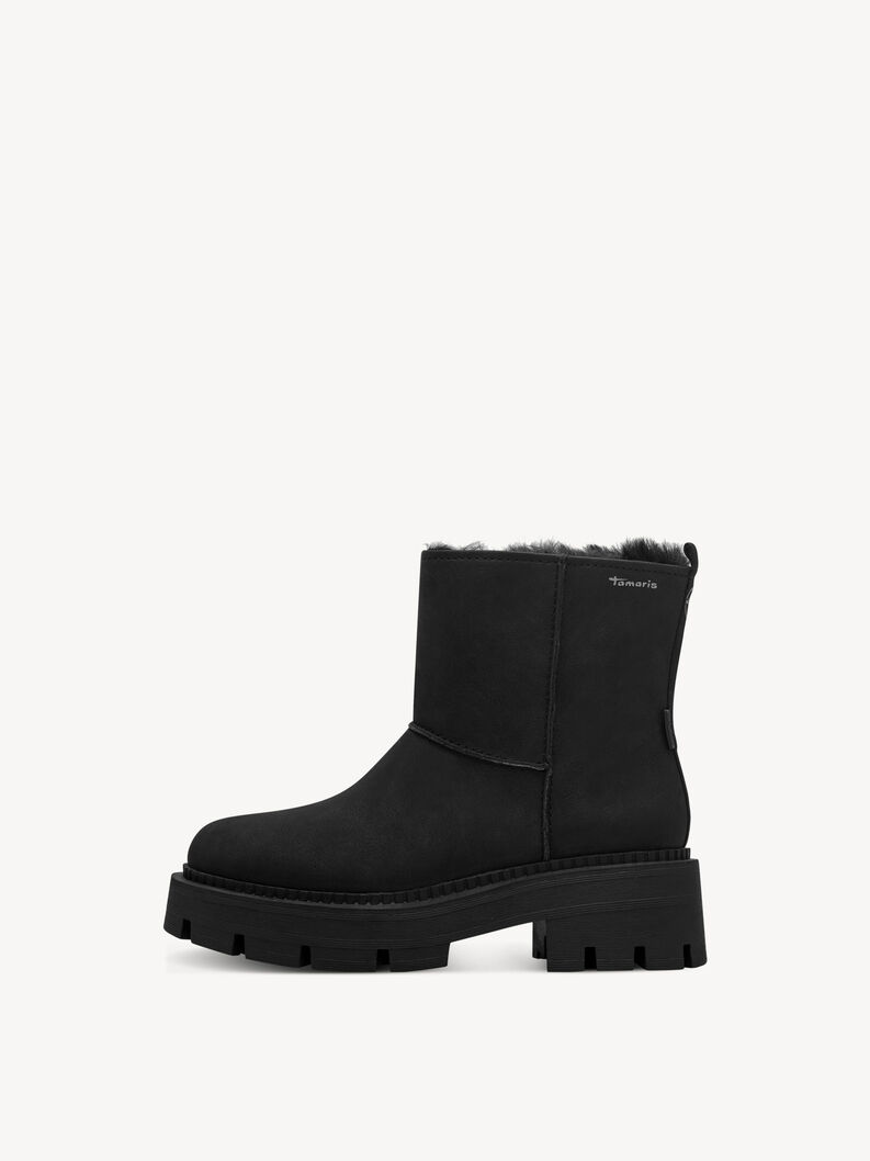 Stiefelette - schwarz Warmfutter, BLACK, hi-res