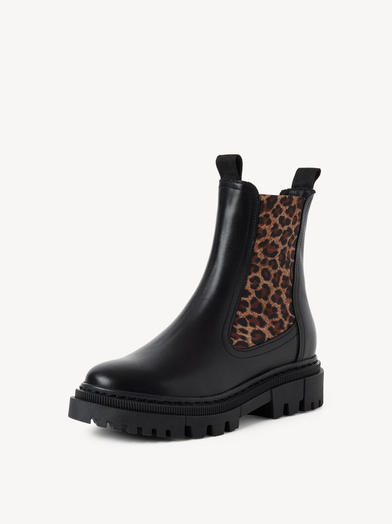 Buty Chelsea - czarny, BLACK/LEOPARD, hi-res