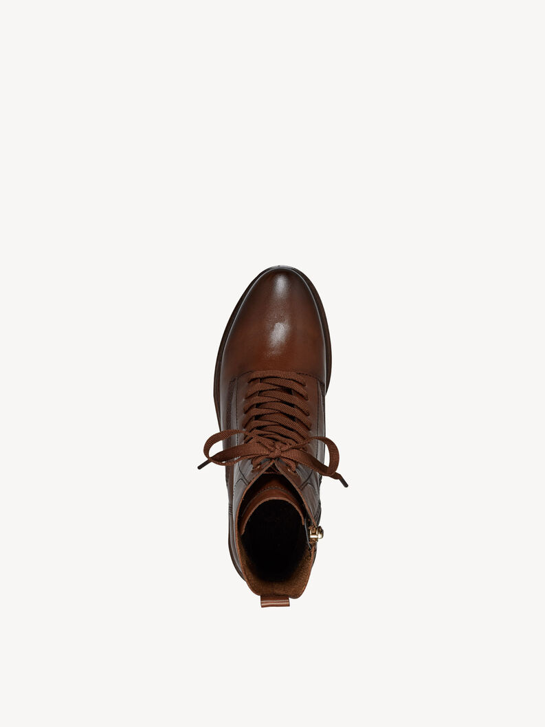 Lederstiefelette - braun, COGNAC LEATHER, hi-res