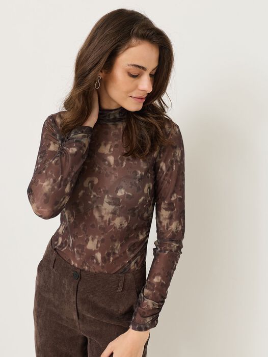 Shirt met col, Faded Leo - Mole AOP, hi-res