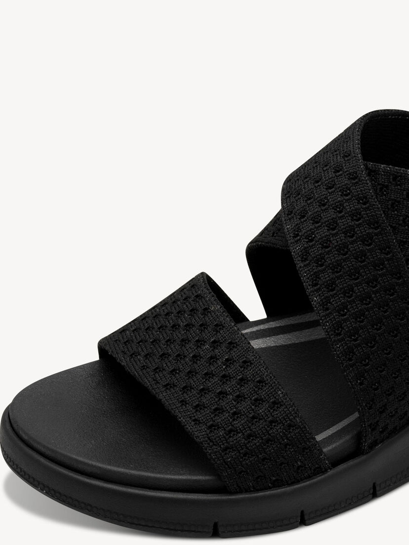 Sandaaltje - zwart, BLACK UNI, hi-res