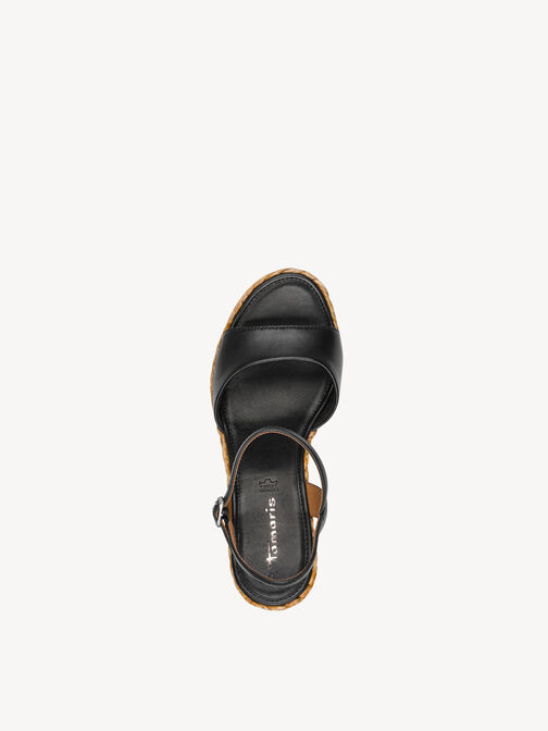 Heeled sandal, BLACK, hi-res