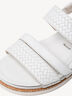 Leather Heeled sandal - white, WHITE STRUCT., hi-res