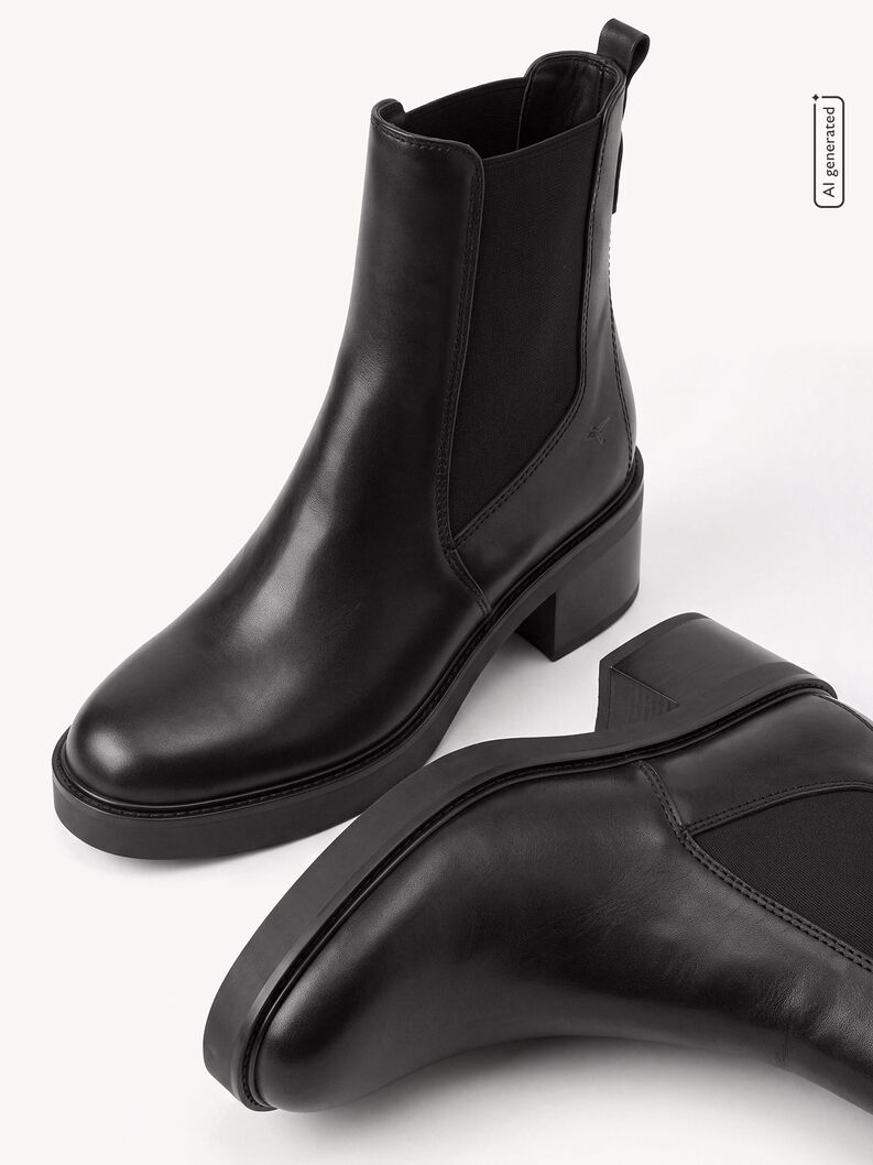 Chelsea Boot, BLACK LEATHER, hi-res