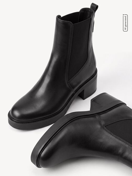 Chelsea Boot, BLACK LEATHER, hi-res