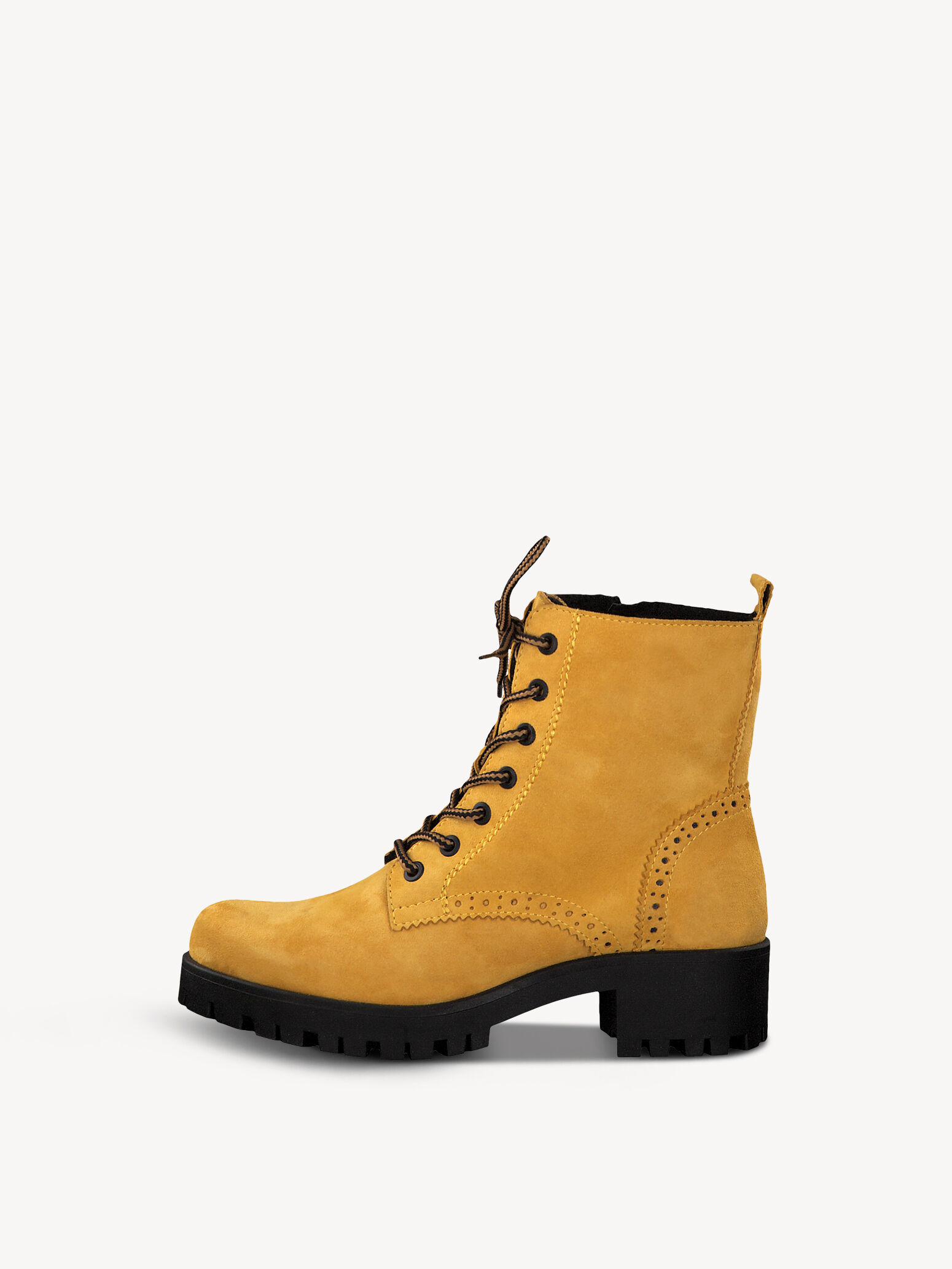 Ankle Boots Tamaris Lederstiefelette Gelb Tamaris Damen Tamaris