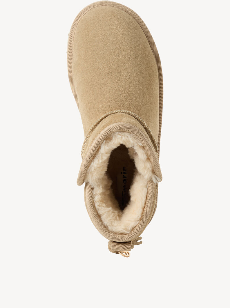 Leather Bootie - brown warm lining, ANTELOPE, hi-res