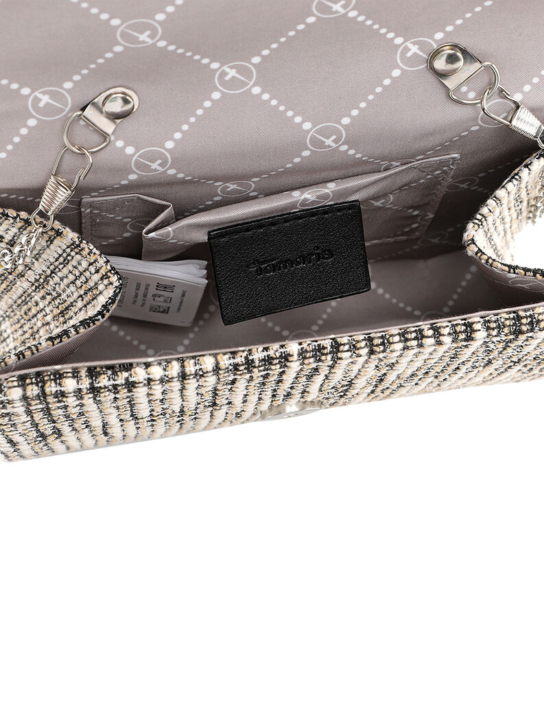 Clutch bag - black, black/beige, hi-res