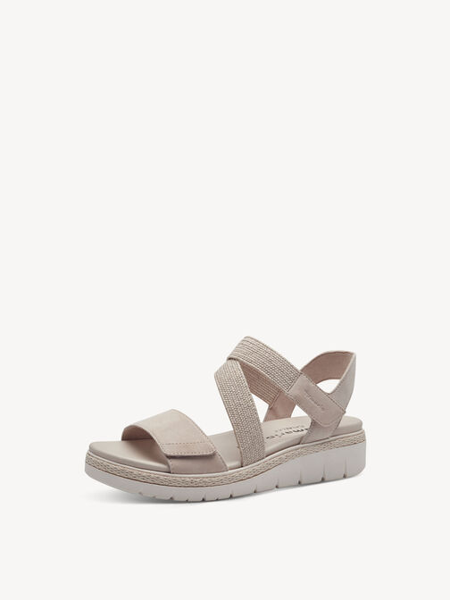 Sandale &agrave; talon, IVORY, hi-res