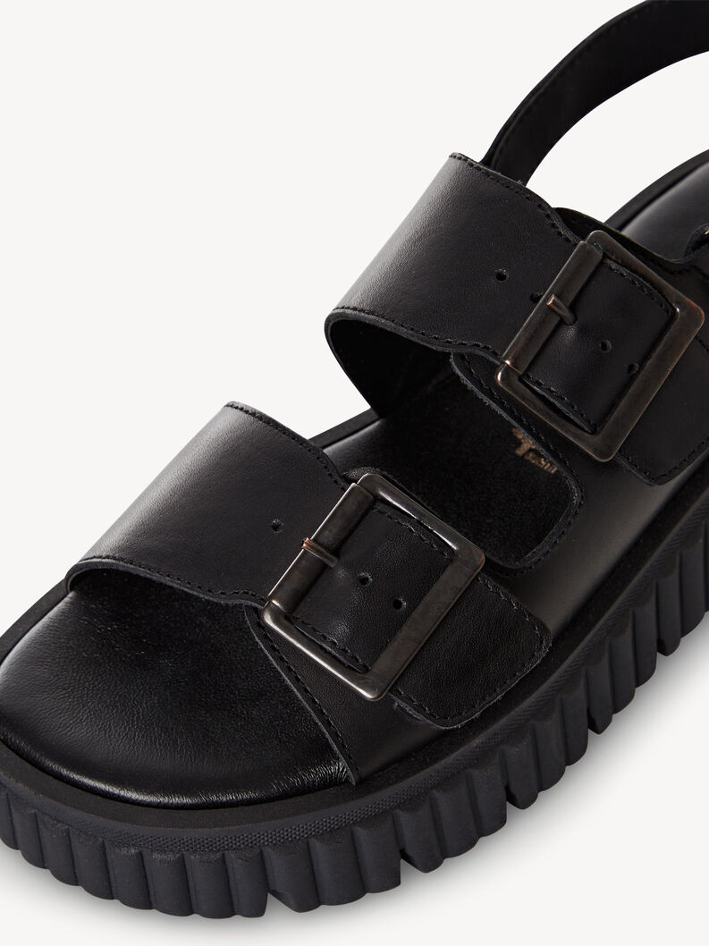 Sandaletter - svart, BLACK, hi-res