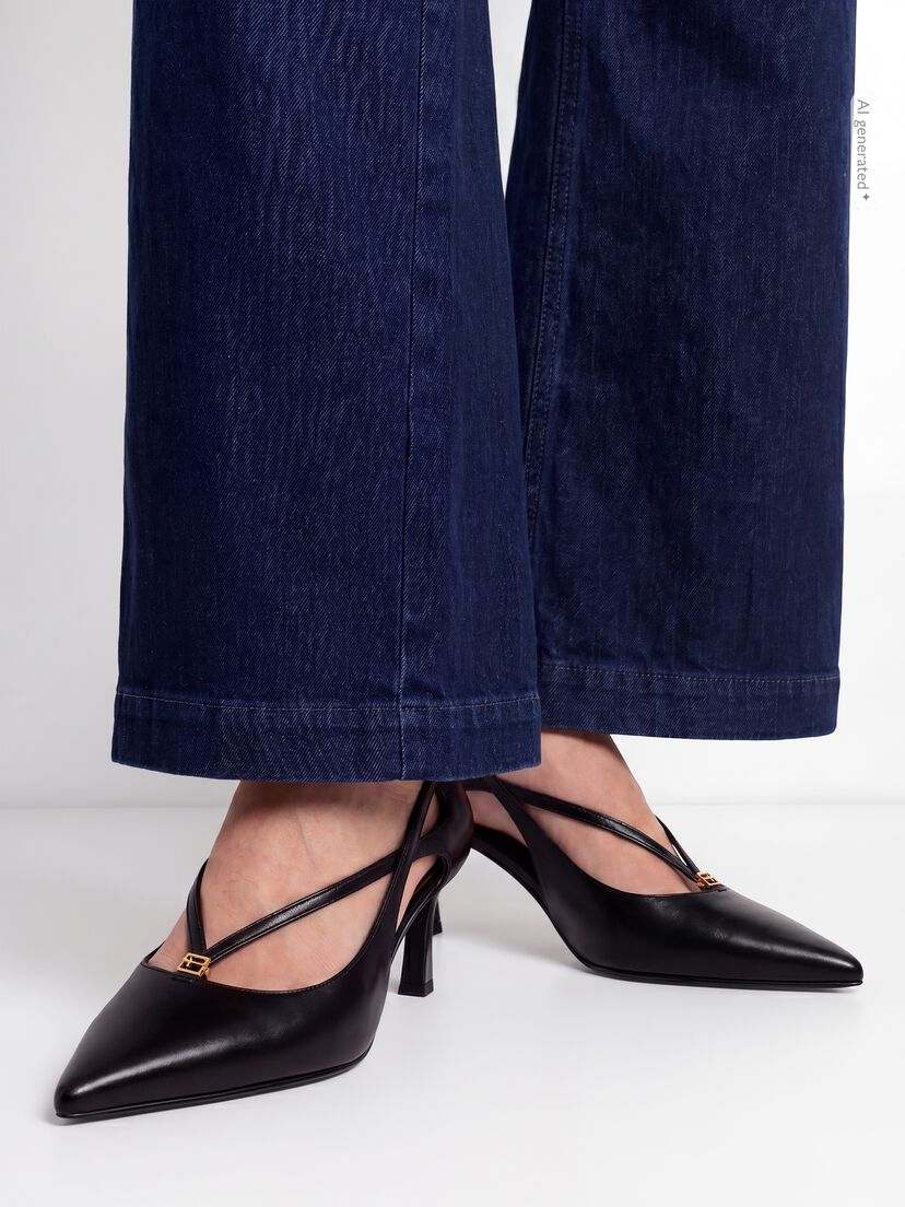 Pumps, BLACK LEATHER, hi-res