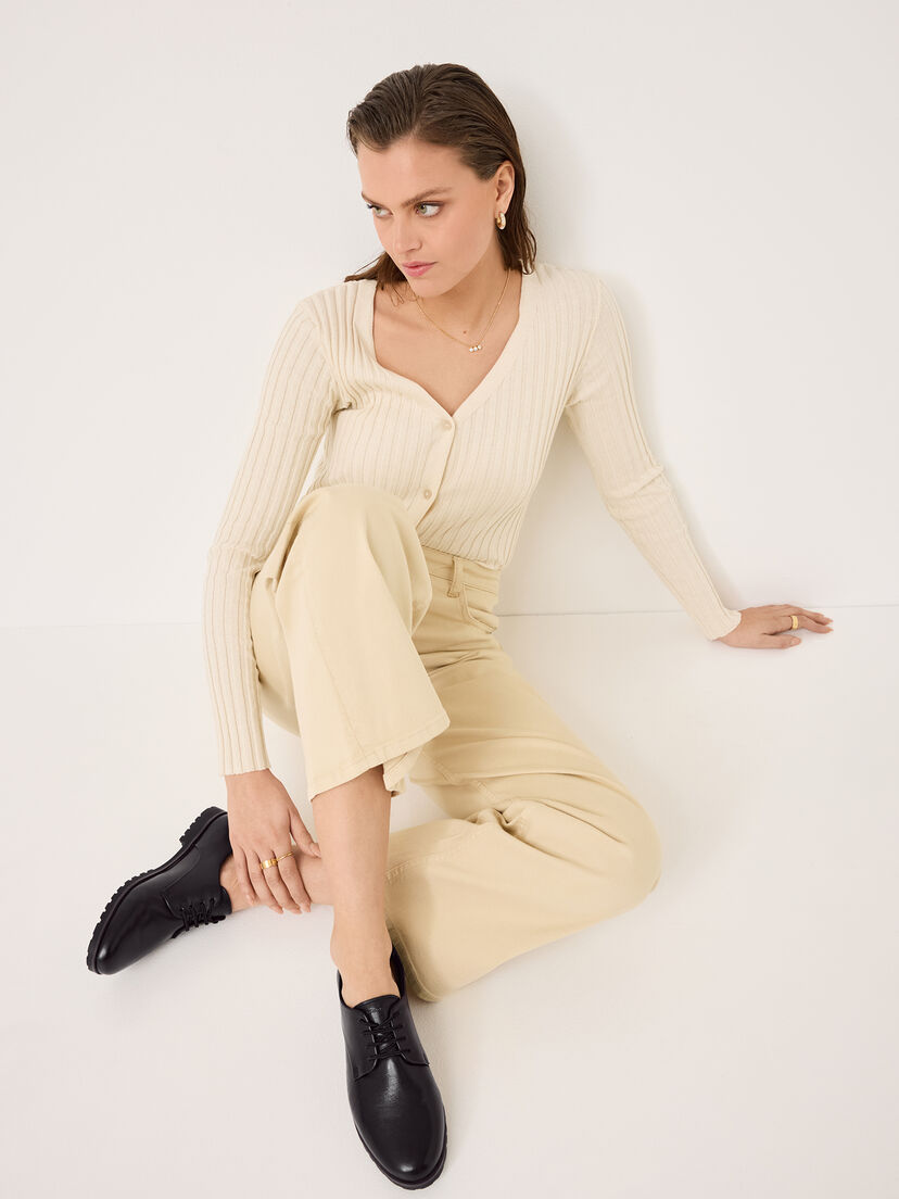 Leren Lage schoen - zwart, BLACK, hi-res