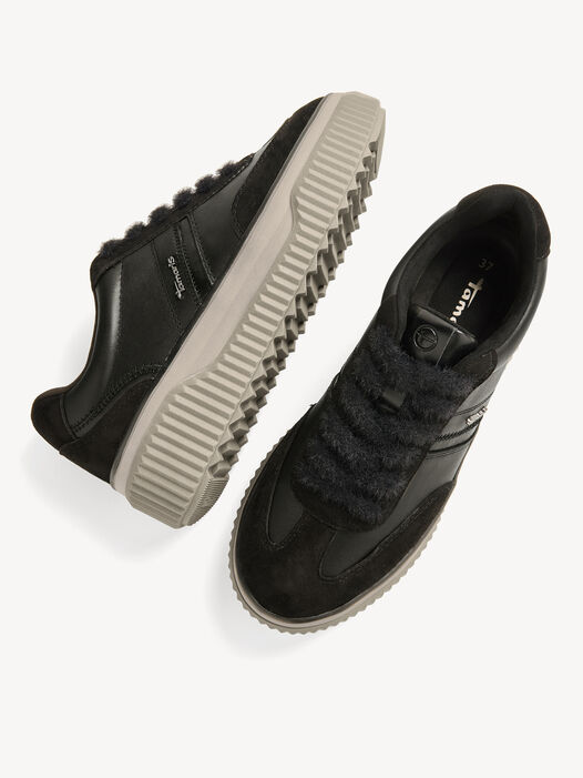 Sneaker, BLACK LEATHER, hi-res