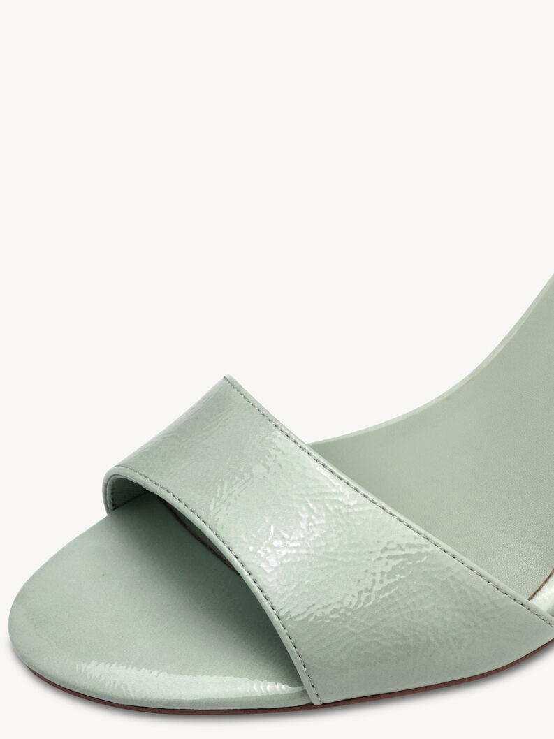 Heeled sandal, MINT PATENT, hi-res