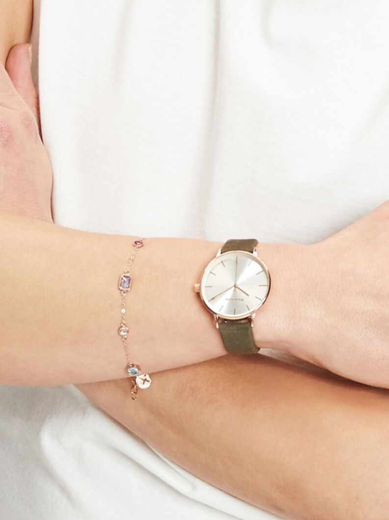 Uhr - gr&uuml;n, rosegold, hi-res