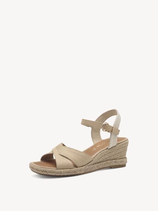 Sandale &agrave; talon, TAN, hi-res