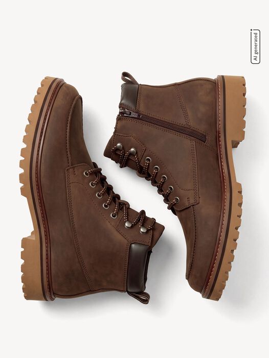 Enkellaarsje, DARK BROWN, hi-res