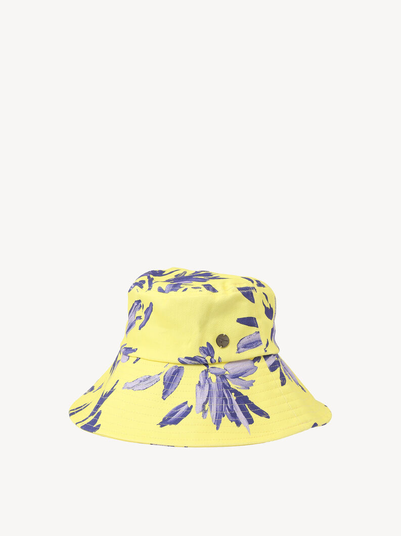 Hat - yellow, Limelight Flower AOP, hi-res
