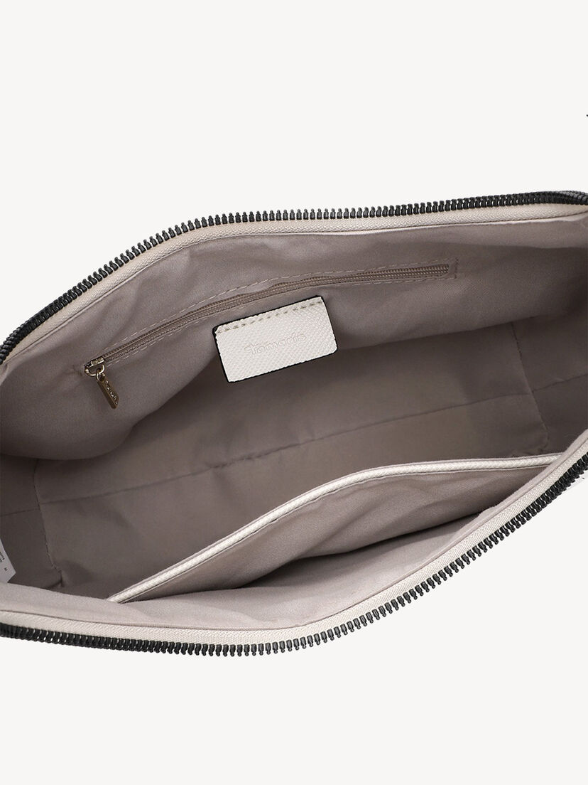 Handtas - grijs, ecru, hi-res