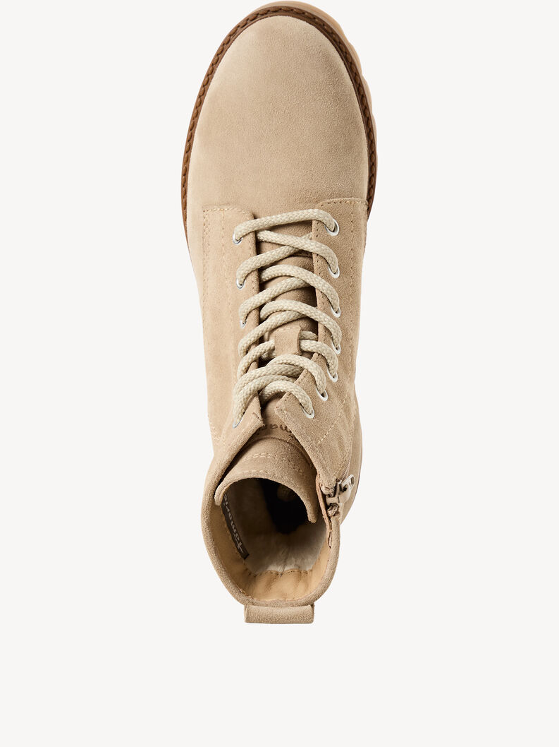 Lederstiefelette - beige, BEIGE, hi-res