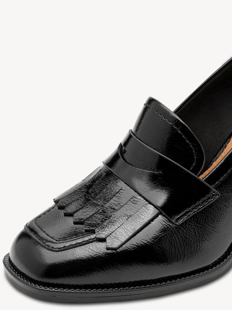 Leather Trotteur - black, BLACK, hi-res