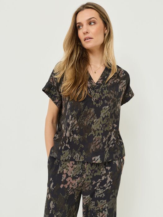 Blouse, Black Beauty Animal AOP, hi-res