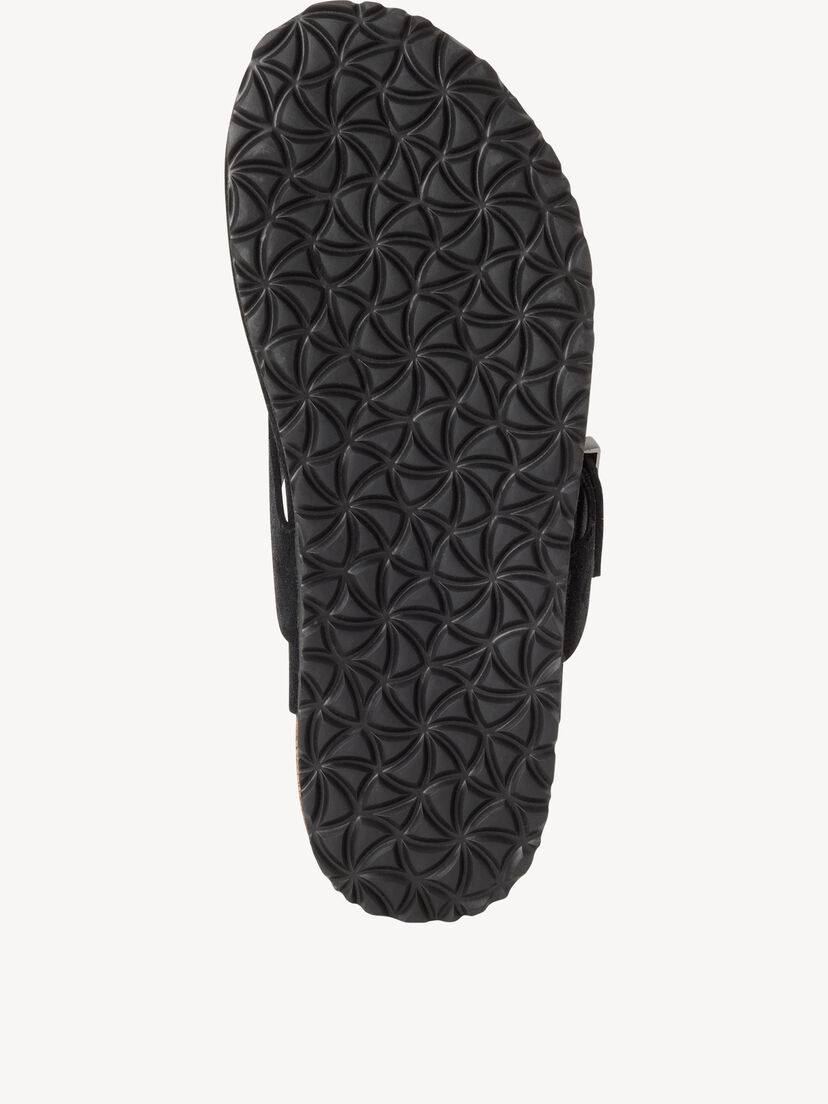 Leren Slipper - zwart, BLACK, hi-res