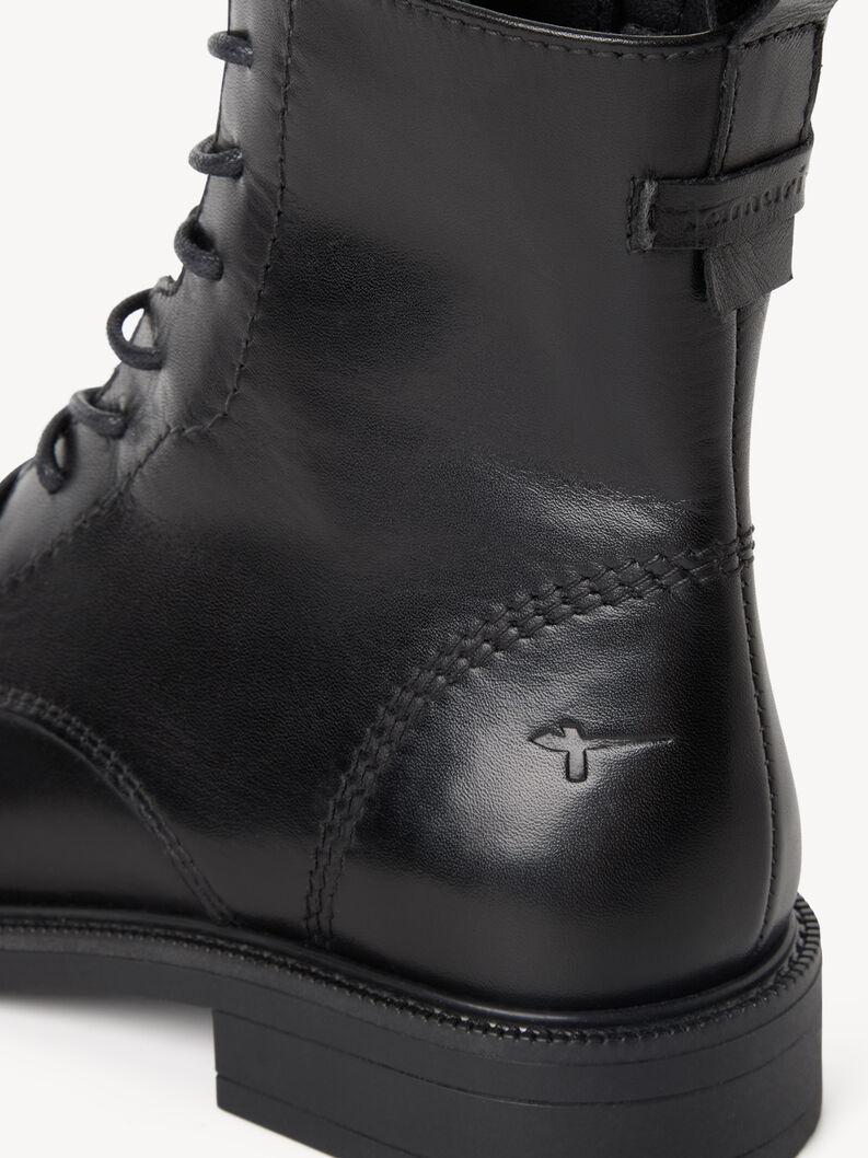 Lederstiefelette - schwarz, BLACK LEATHER, hi-res