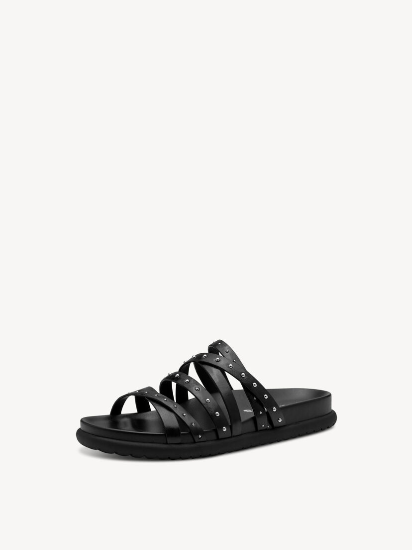 Slipper - zwart, BLACK, hi-res