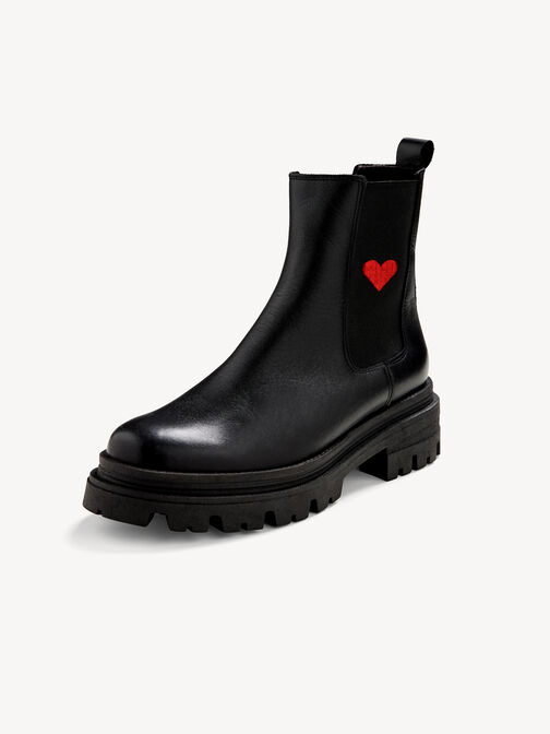 Chelsea Boot, BLACK/RED, hi-res