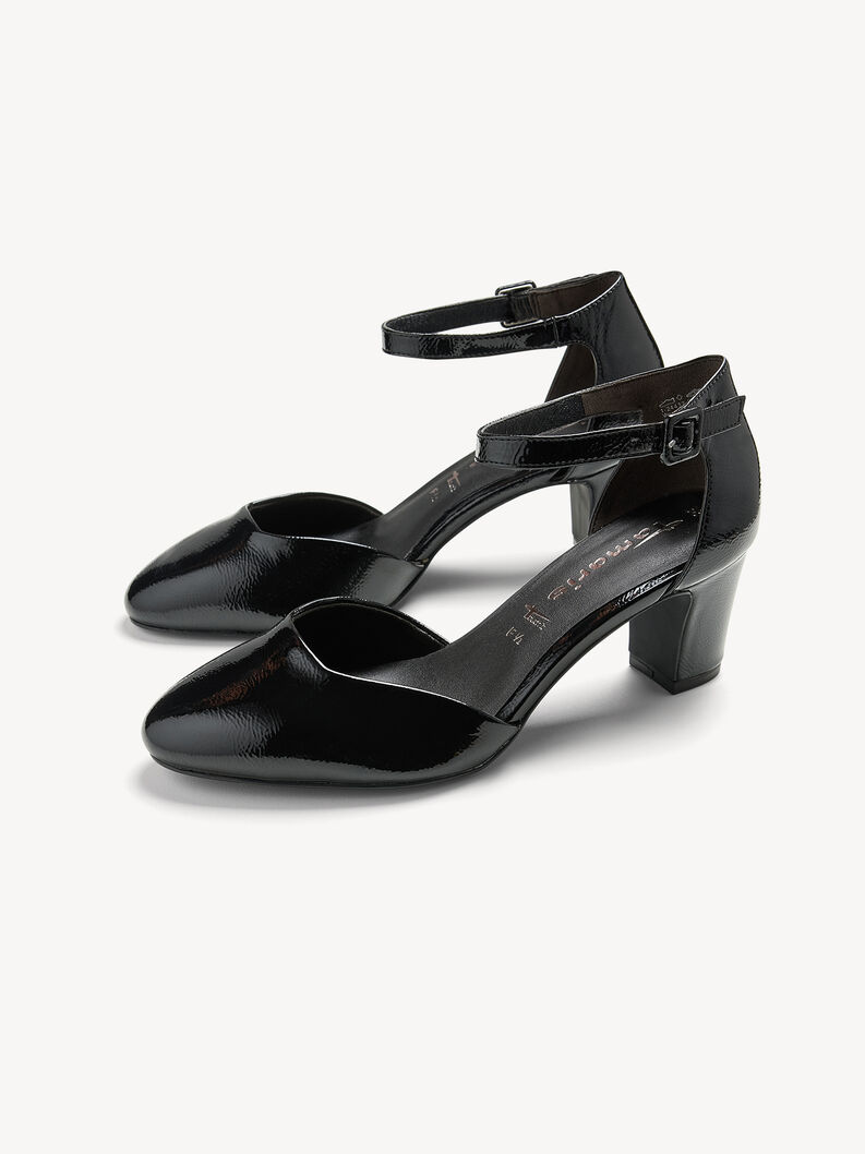 Escarpin, BLACK PATENT struc. Patent, hi-res