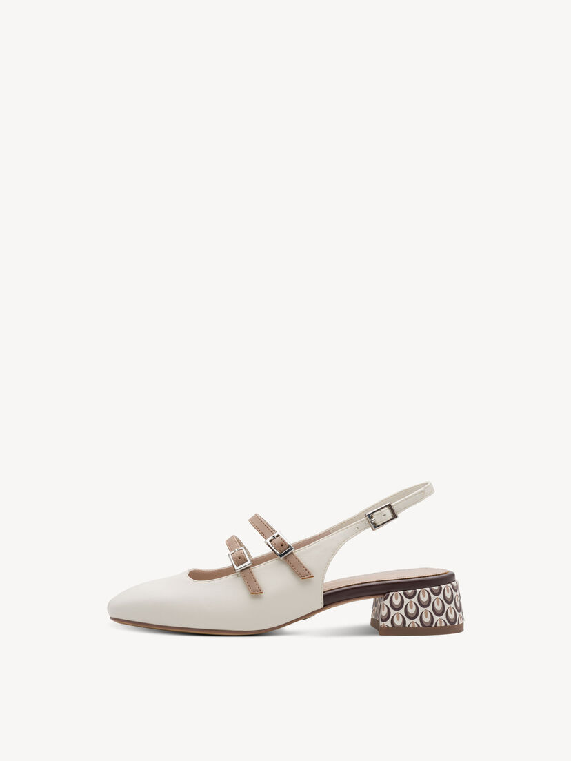 Slingpumps - wit, OFFWHITE COMB, hi-res