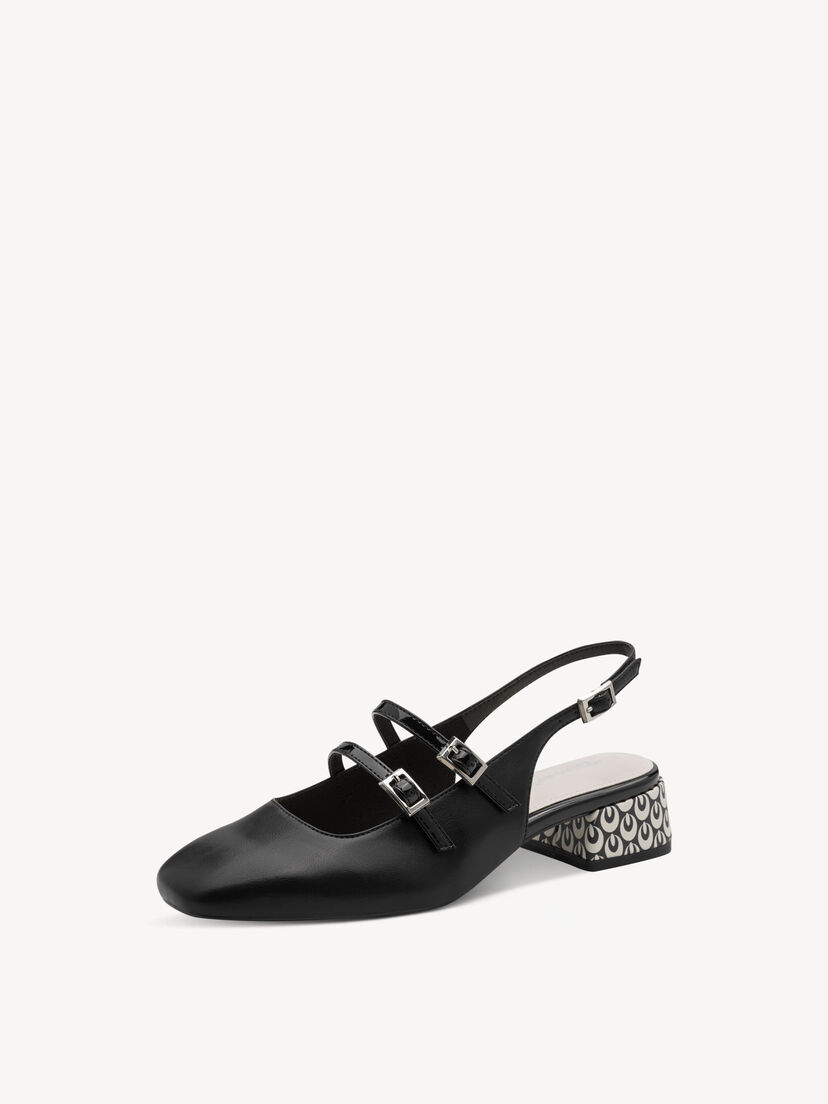 Slingpumps - zwart, BLACK COMB, hi-res
