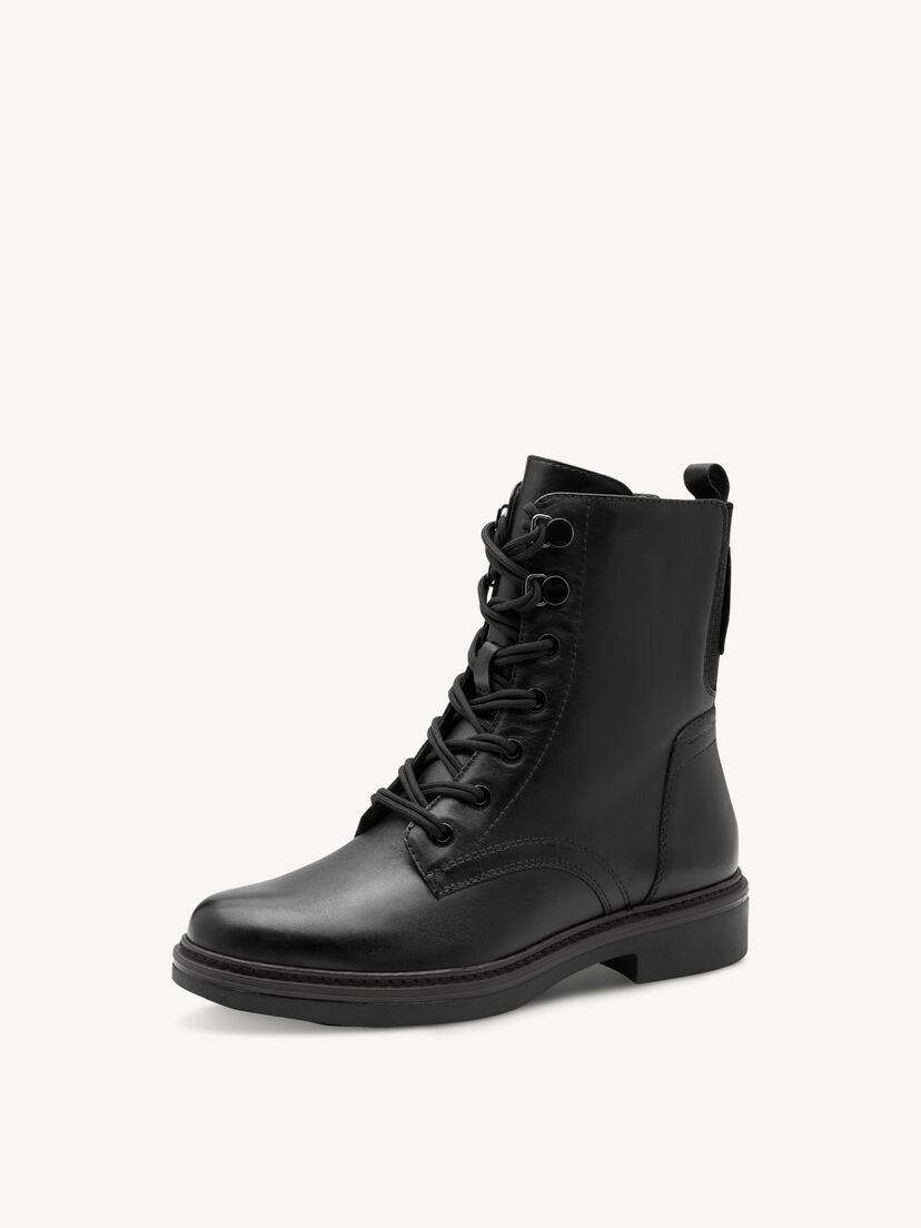 Enkellaarsje - zwart, BLACK, hi-res