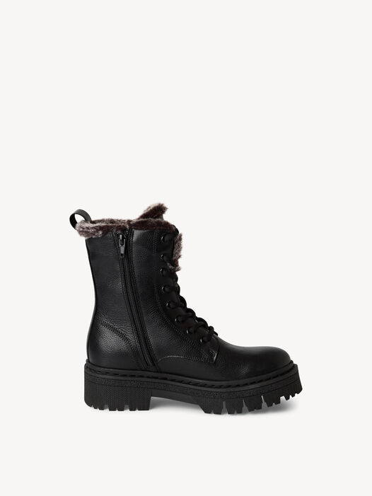 Enkellaarsje, BLACK LEATHER, hi-res