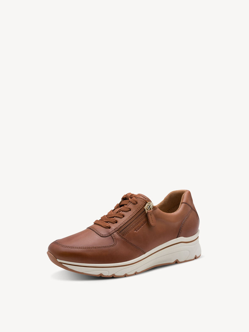 Ledersneaker - braun, COGNAC LEATHER, hi-res