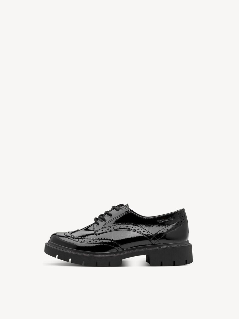 Lage schoen, BLACK PATENT, hi-res