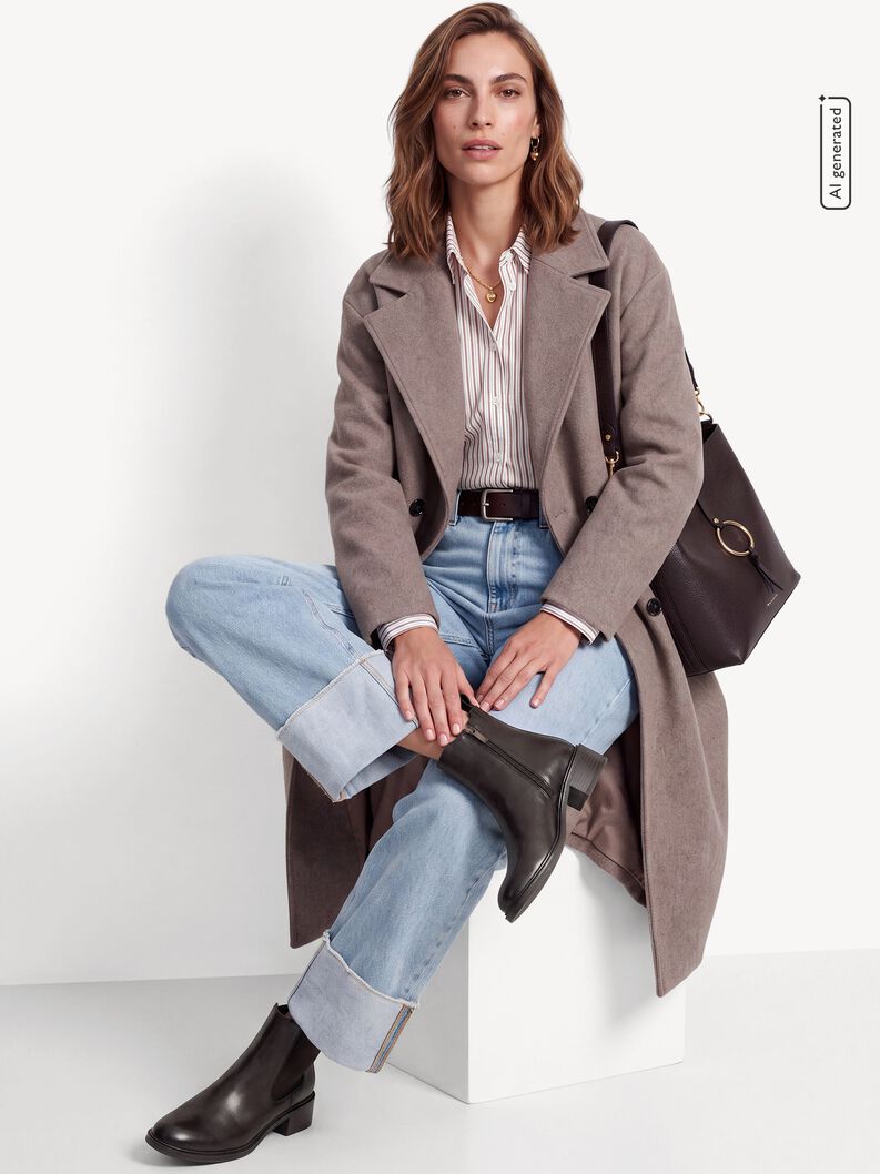Bottine Chelsea en cuir, MOCCA NAPPA, hi-res