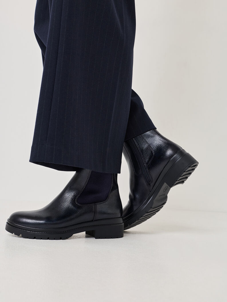 Chelsea Boot, NAVY PATENT, hi-res