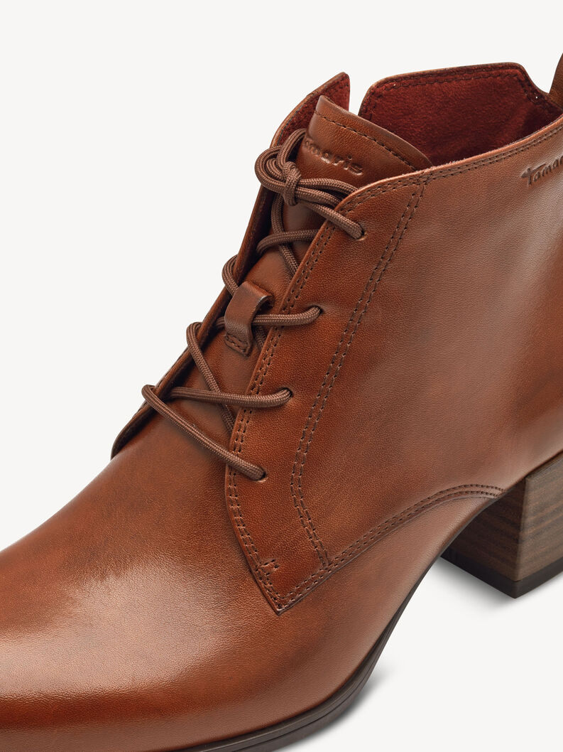 Bottine en cuir - marron, COGNAC, hi-res