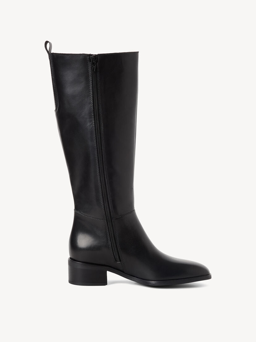 Leren Laarzen - zwart, BLACK LEATHER, hi-res
