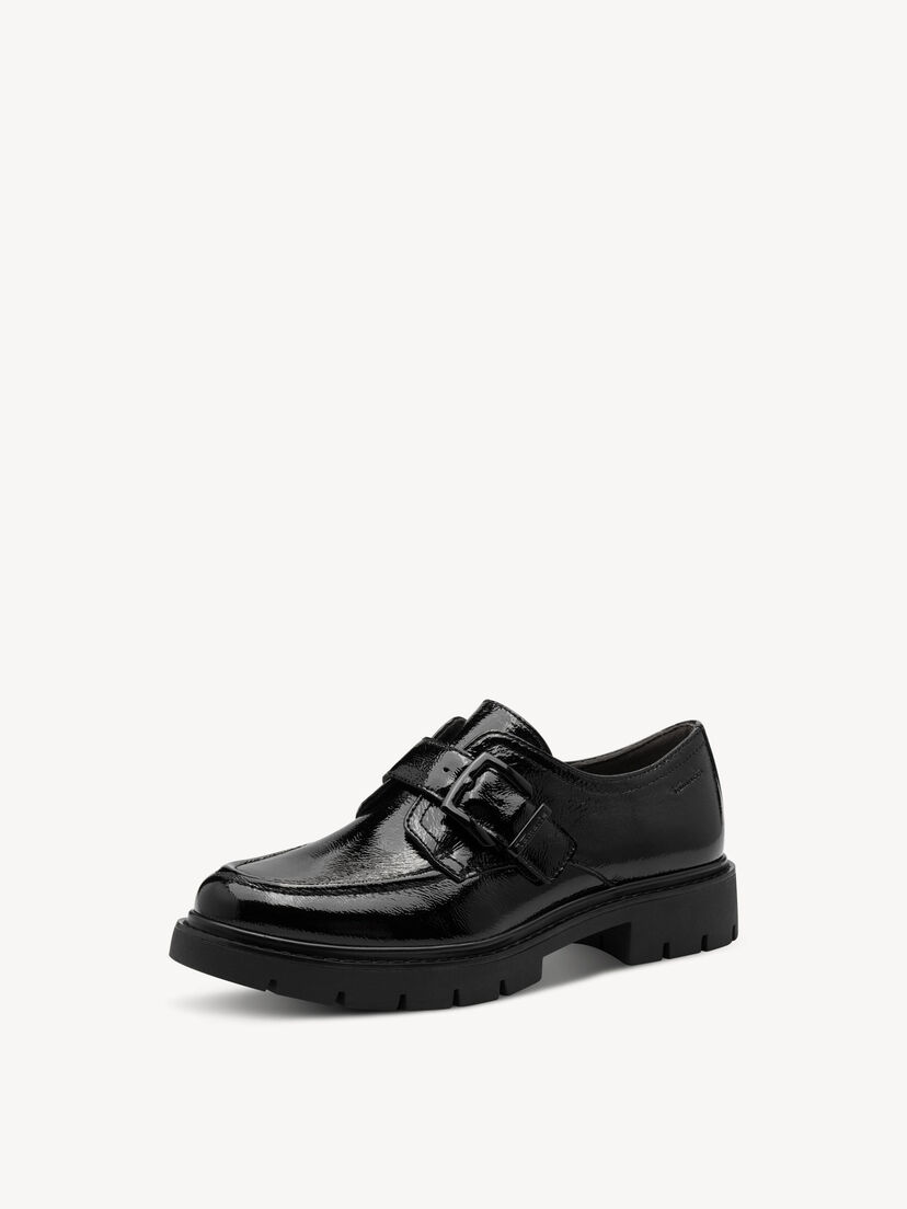 Instappers - zwart, BLACK PATENT, hi-res